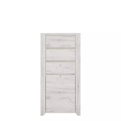 Ayla 3 Tallboy Drawers with 1 Door  - White Oak