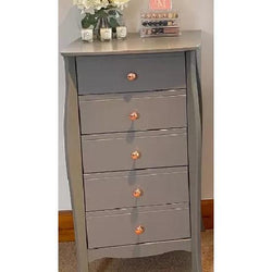 Tafari 5 Tallboy Drawers - Grey