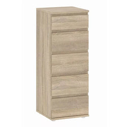 Natalya 5 Tallboy Drawers - Oak