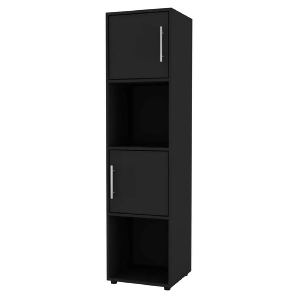 Bodie 30cm W Tall Bookcase - Black | Tallboys Direct - Tallboys Direct